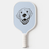 Golden Retriever Labrador Hond Pickle Ball Paddle (Voorkant)