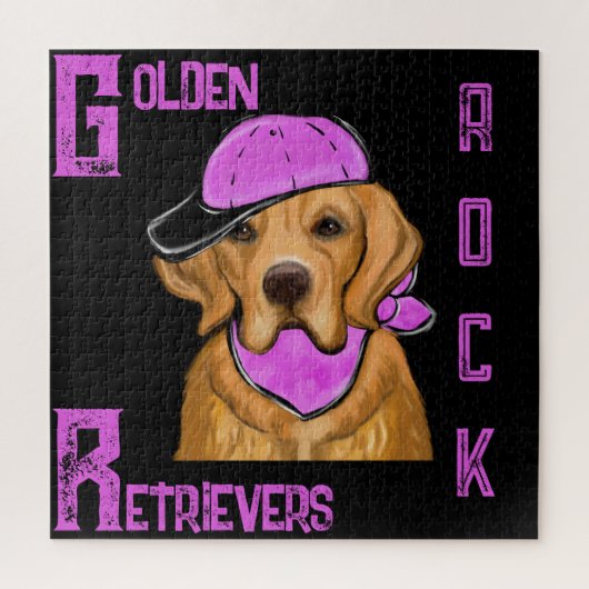 GOLDEN RETRIEVER  LEGPUZZEL (Verticaal)