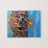 GOLDEN RETRIEVER LEGPUZZEL (Horizontaal)