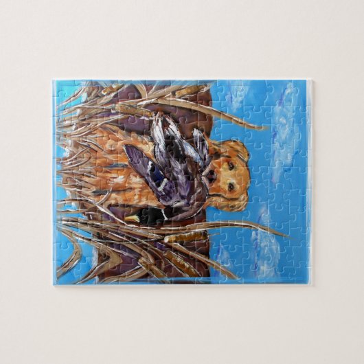 GOLDEN RETRIEVER LEGPUZZEL (Horizontaal)