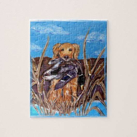 GOLDEN RETRIEVER LEGPUZZEL (Verticaal)