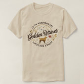 Golden Retriever - licht T-shirt (Design voorkant)