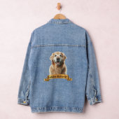 Golden Retriever liefde vriendelijke schattige zoe Denim Jacket (Hangar)