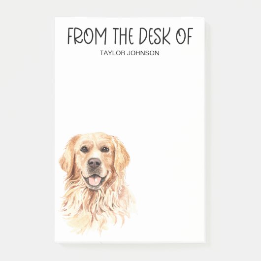 Golden Retriever liefhebber Post-it® Notes (Voorkant)
