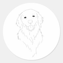 Golden retriever liefhebber stickers