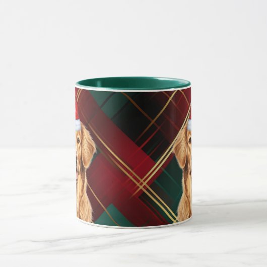 Golden Retriever Liefhebber Vakantie Geplaagd Kers Mok (Midden)