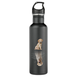 Golden Retriever Life Cute Love Golden Retriever Waterfles