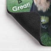 Golden Retriever Life is geweldig Muismat (Hoek)