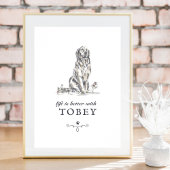 Golden Retriever Life'sBetter With Custom Dog Name Poster