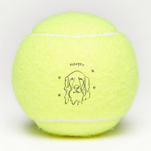 Golden Retriever Line Art Tennisballen