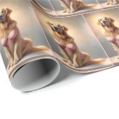 Golden Retriever Lingerie Model Cadeaupapier (Rol Hoek)