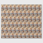 Golden Retriever Lingerie Model Cadeaupapier (Vlak)