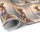 Golden Retriever Lingerie Model Cadeaupapier (Rol Hoek)