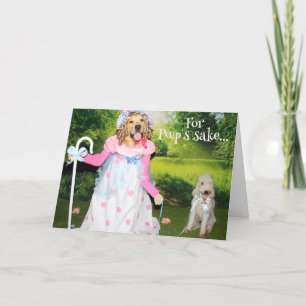 Golden Retriever Little Bo Peep Pasen Kaart