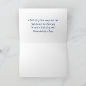 Golden Retriever Little Boy op het strand Wenskaar Kaart (Binnen)