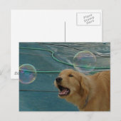 Golden Retriever Love Briefkaart (Voorkant / Achterkant)