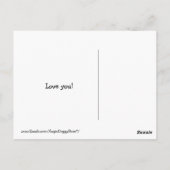 Golden Retriever Love Briefkaart (Achterkant)