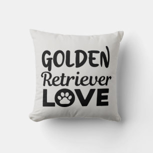 Golden Retriever Love Girls Fine Jersey T-Shirt Kussen