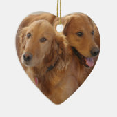 Golden Retriever Love Heart Ornament (Rechts)