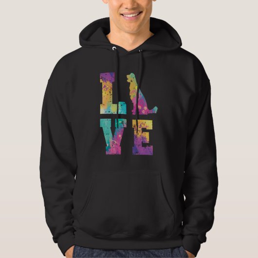 Golden Retriever Love Hoodie (Voorkant)