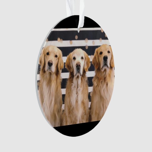 Golden Retriever Love Ornament (voorkant)