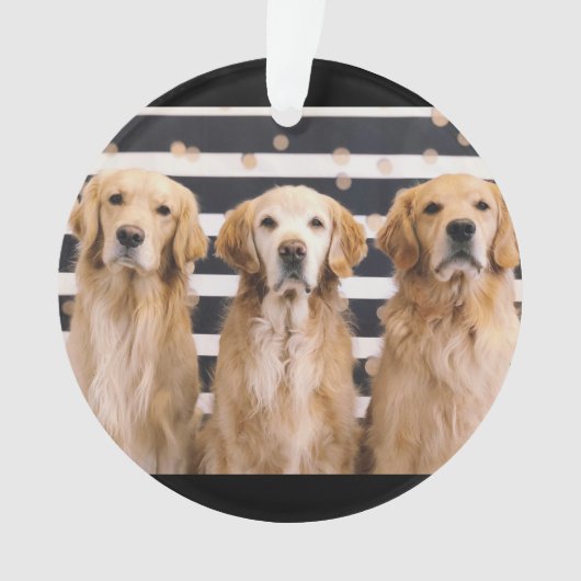 Golden Retriever Love Ornament (voorkant)