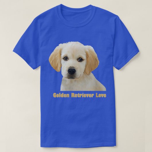 Golden Retriever Love Puppy Favorite T-shirt (Design voorkant)