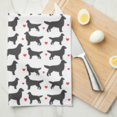 Golden Retriever Love Theedoek (Quarter Fold)