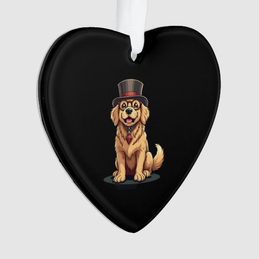 Golden Retriever Lover Dog Golden Retrievers Top H Ornament (voorkant)