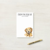 Golden Retriever Lover Post-it® Notes (Op bureau)