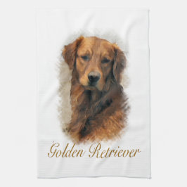 Golden Retriever Lovers Art Gifts Theedoek