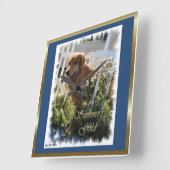 Golden Retriever Lovers Art Gifts Vierkante Klok (Hoek)