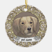 Golden Retriever Loving Memory ornament (Voorkant)