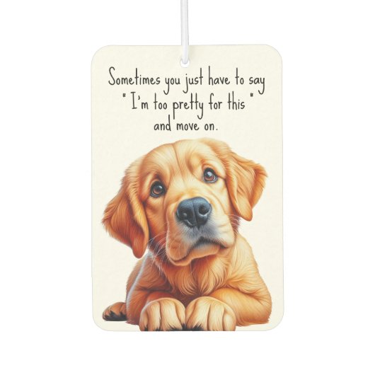 Golden Retriever Luchtverfrisser (Voorkant)