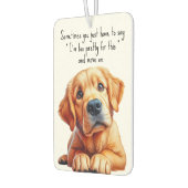 Golden Retriever Luchtverfrisser (Links)
