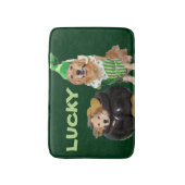 Golden Retriever Lucky Pot of Gold Badmat (Voorkant Verticaal)