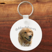 Golden Retriever Ma 2 Sleutelhanger (Achterkant)