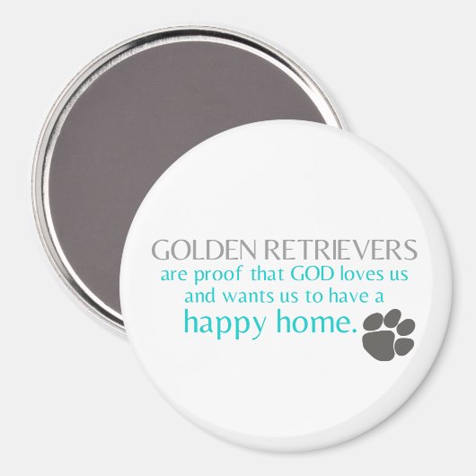 Golden retriever magneet (Voorkant / Achterkant)