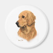 Golden Retriever Magneet (Voorkant)