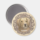  Golden Retriever Magneet (Voorkant / Achterkant)