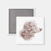 Golden Retriever Magneet (Voorkant / Achterkant)