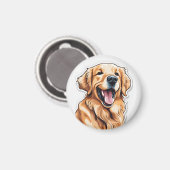 Golden Retriever Magneet (Voorkant / Achterkant)