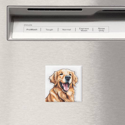 Golden Retriever Magneet (Insitu (Vaatwasser))