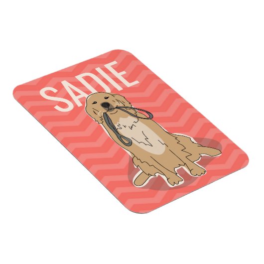  Golden Retriever Magnet Magneet (Rechterzijde)