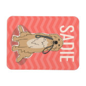  Golden Retriever Magnet Magneet (Horizontaal)