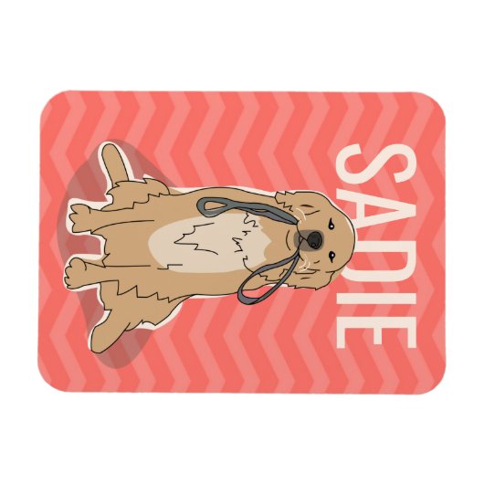  Golden Retriever Magnet Magneet (Horizontaal)