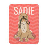  Golden Retriever Magnet Magneet (Verticaal)