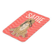  Golden Retriever Magnet Magneet (Linkerzijde)