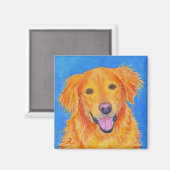 Golden Retriever Magnet - "Sydney" (Voorkant / Achterkant)