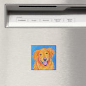 Golden Retriever Magnet - "Sydney" (Insitu (Vaatwasser))
